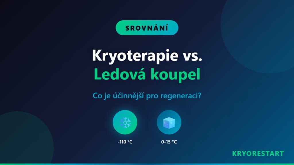 Kryoterapie vs. ledová koupel - srovnání metod chladové terapie